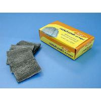 Steel wool in pad in printed box